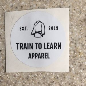 Train to learn apparel™️ 4 inch sticker